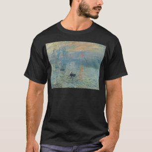 Claude Monets Impressie Soleil Levant Retro T-shirt