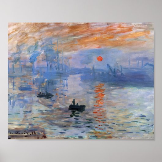 Claude Monet's Impression, Beauty of Rising Son Poster (Voorkant)