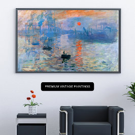 Claude Monet's Impression, Beauty of Rising Son Poster