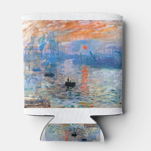 Claude Monet's Impression, Sunrise (1872) Blikjeskoeler (Achterkant)