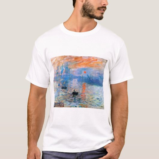 Claude Monet's Impression, Sunrise (1872) T-shirt (Voorkant)