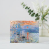 Claude Monet's Impression, Sunrise Briefkaart (Staand voorkant)