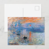Claude Monet's Impression, Sunrise Briefkaart (Voorkant / Achterkant)