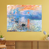 Claude Monet's Impression, Sunrise Canvas Afdruk (Insitu (Woonkamer))
