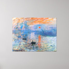 Claude Monet's Impression, Sunrise Canvas Afdruk