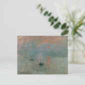 Claude Monet's Impression Sunrise (soleil levant) Briefkaart (Staand voorkant)