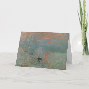 Claude Monet's Impression Sunrise (soleil levant) Kaart