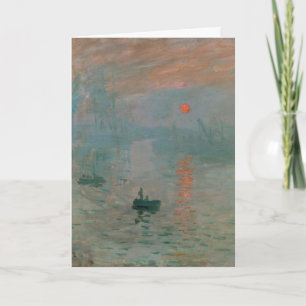 Claude Monet's Impression Sunrise (soleil levant) Kaart