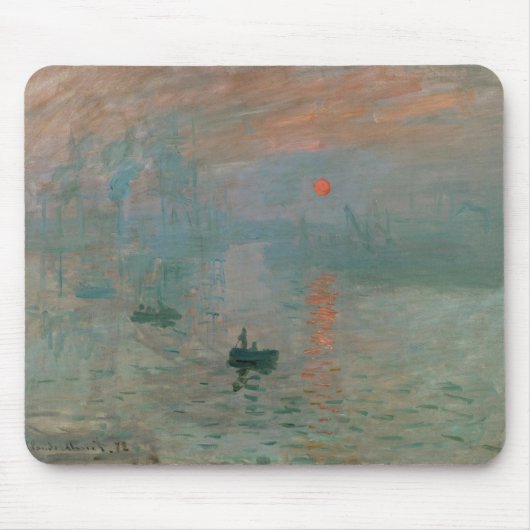 Claude Monet's Impression Sunrise (soleil levant) Muismat (Voorkant)