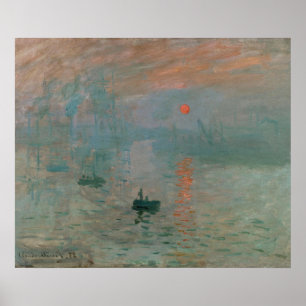 Claude Monet's Impression Sunrise (soleil levant) Poster
