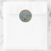 Claude Monet's Impression Sunrise (soleil levant) Ronde Sticker (Tas)
