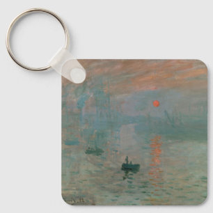 Claude Monet's Impression Sunrise (soleil levant) Sleutelhanger