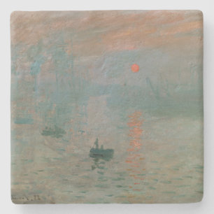 Claude Monet's Impression Sunrise (soleil levant) Stenen Onderzetter