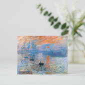 Claude Monets Impression, zonsopgang (1872 Briefkaart (Staand voorkant)