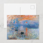 Claude Monets Impression, zonsopgang (1872 Briefkaart (Voorkant / Achterkant)
