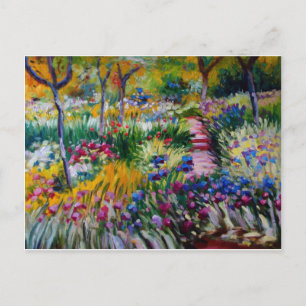 Claude Monet's Iris Garden Briefkaart
