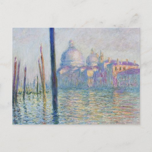 Claude Monets Le Grand Canal (1908) Briefkaart (Voorkant)