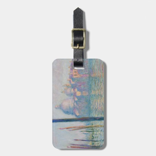 Claude Monet's Le Grand Canal Bagagelabel (Voorkant verticaal)