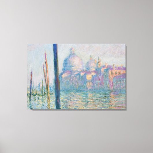 Claude Monet's Le Grand Canal Canvas Afdruk (Voorkant)