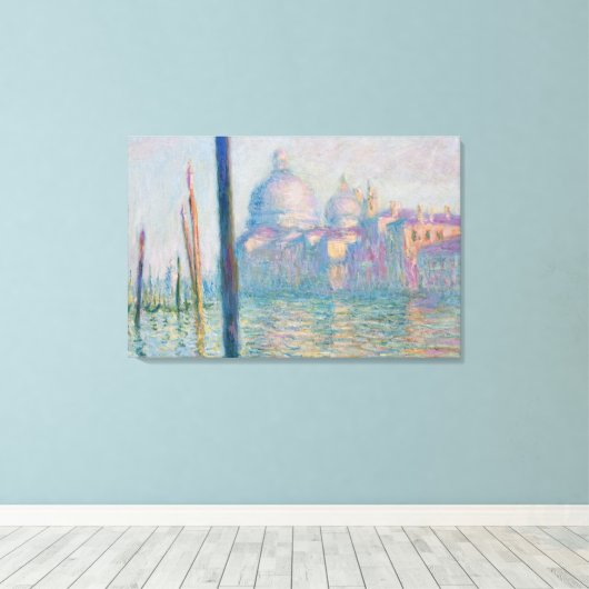 Claude Monet's Le Grand Canal Canvas Afdruk (Insitu (Houten vloer))