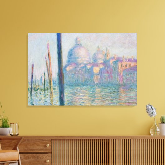 Claude Monet's Le Grand Canal Canvas Afdruk (Insitu (Woonkamer))