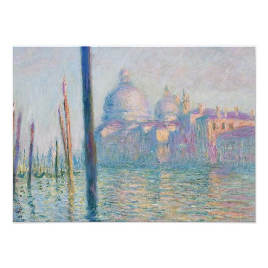 Claude Monet's Le Grand Canal Foto Afdruk (Voorkant)