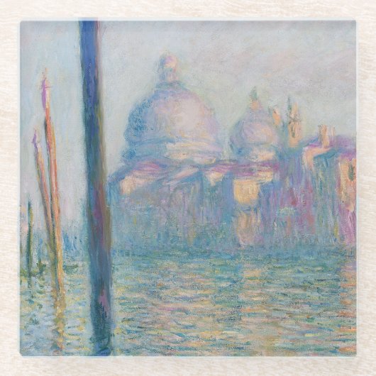 Claude Monet's Le Grand Canal Glazen Onderzetter (Voorkant)