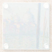 Claude Monet's Le Grand Canal Glazen Onderzetter (Achterkant)