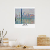 Claude Monet's Le Grand Canal Poster (Keuken)