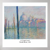 Claude Monet's Le Grand Canal Poster (Voorkant)