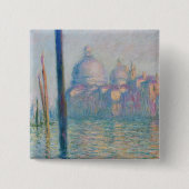 Claude Monet's Le Grand Canal Vierkante Button 5,1 Cm (Voorkant)