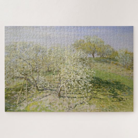 Claude Monets Lente (Fruitbomen in bloei) 1873 Legpuzzel (Horizontaal)