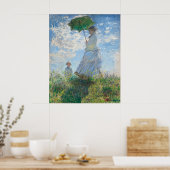 Claude Monets Madame Monet en haar zoon (1875) Poster (Keuken)