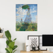 Claude Monets Madame Monet en haar zoon (1875) Poster (Thuiskantoor)