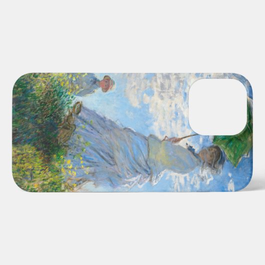 Claude Monet's Madame Monet en haar zoon iPhone Hoesje (Achterkant horizontaal)