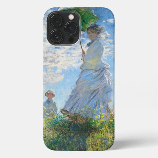 Claude Monet's Madame Monet en haar zoon iPhone Hoesje (Achterkant)