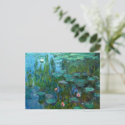 Claude Monet's Nymphéas Briefkaart (Staand voorkant)