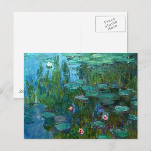 Claude Monet's Nymphéas Briefkaart (Voorkant / Achterkant)