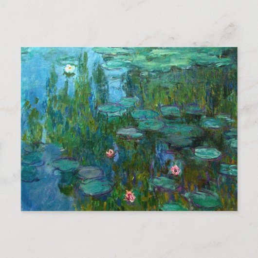 Claude Monet's Nymphéas Briefkaart (Voorkant)
