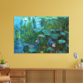 Claude Monet's Nymphéas Canvas Afdruk (Insitu (Woonkamer))