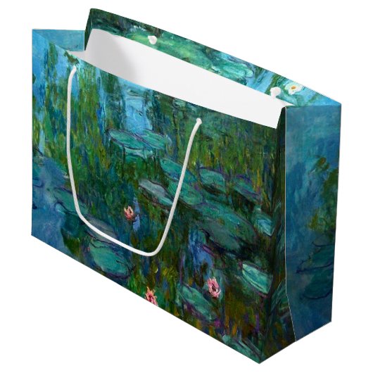 Claude Monet's Nymphéas Groot Cadeauzakje (Voorkant Gekanteld)