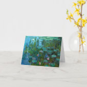 Claude Monet's Nymphéas Kaart (Gele Bloem)