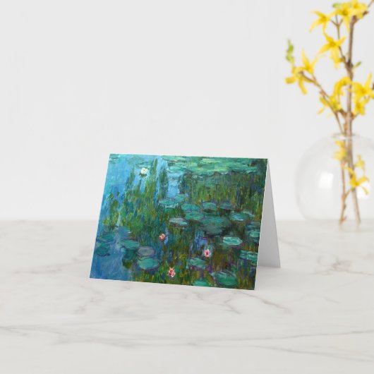 Claude Monet's Nymphéas Kaart (Gele Bloem)