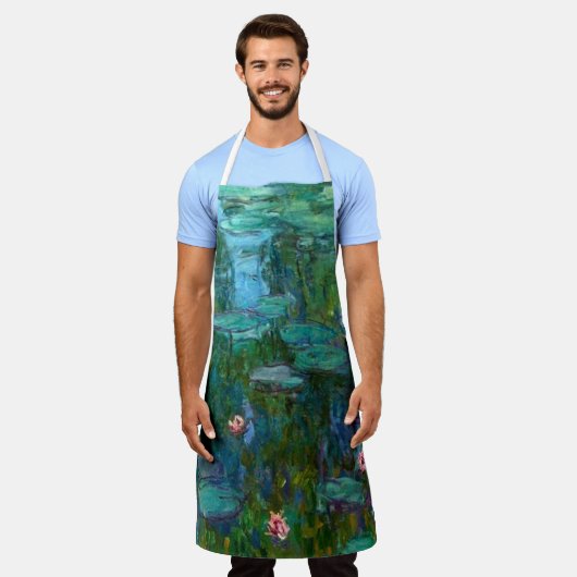 Claude Monet's Nymphéas Schort (Gedragen)