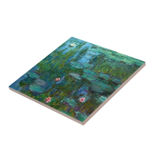 Claude Monet's Nymphéas Tegeltje (Zijkant)