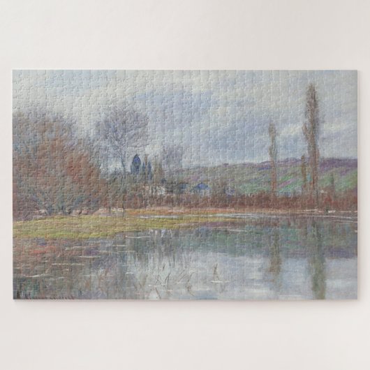 Claude Monets Printemps à Vétheuil (1881) – Kunst Legpuzzel (Horizontaal)