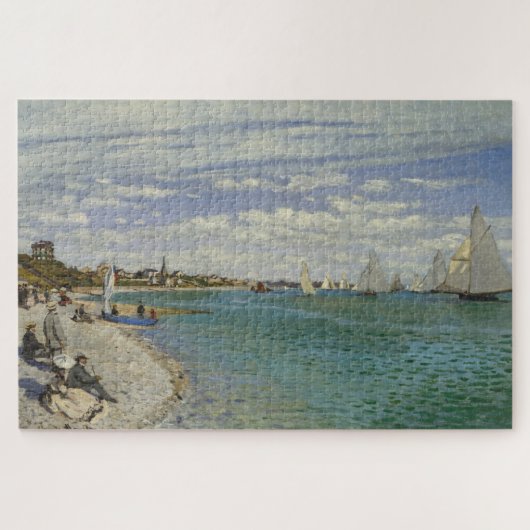 Claude Monets Regatta bij Sainte-Adresse (1867) Legpuzzel (Horizontaal)