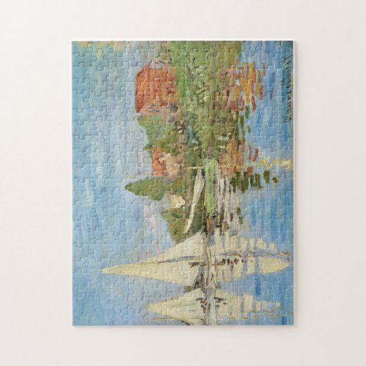 Claude Monet's Regattas at Argenteuil (1872) Legpuzzel (Verticaal)