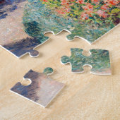 Claude Monet's Ronde Flower Bed (1876) beroemde p Legpuzzel (Zijkant)