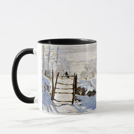 Claude Monets schilderij, De Ekster, Mok (Links)